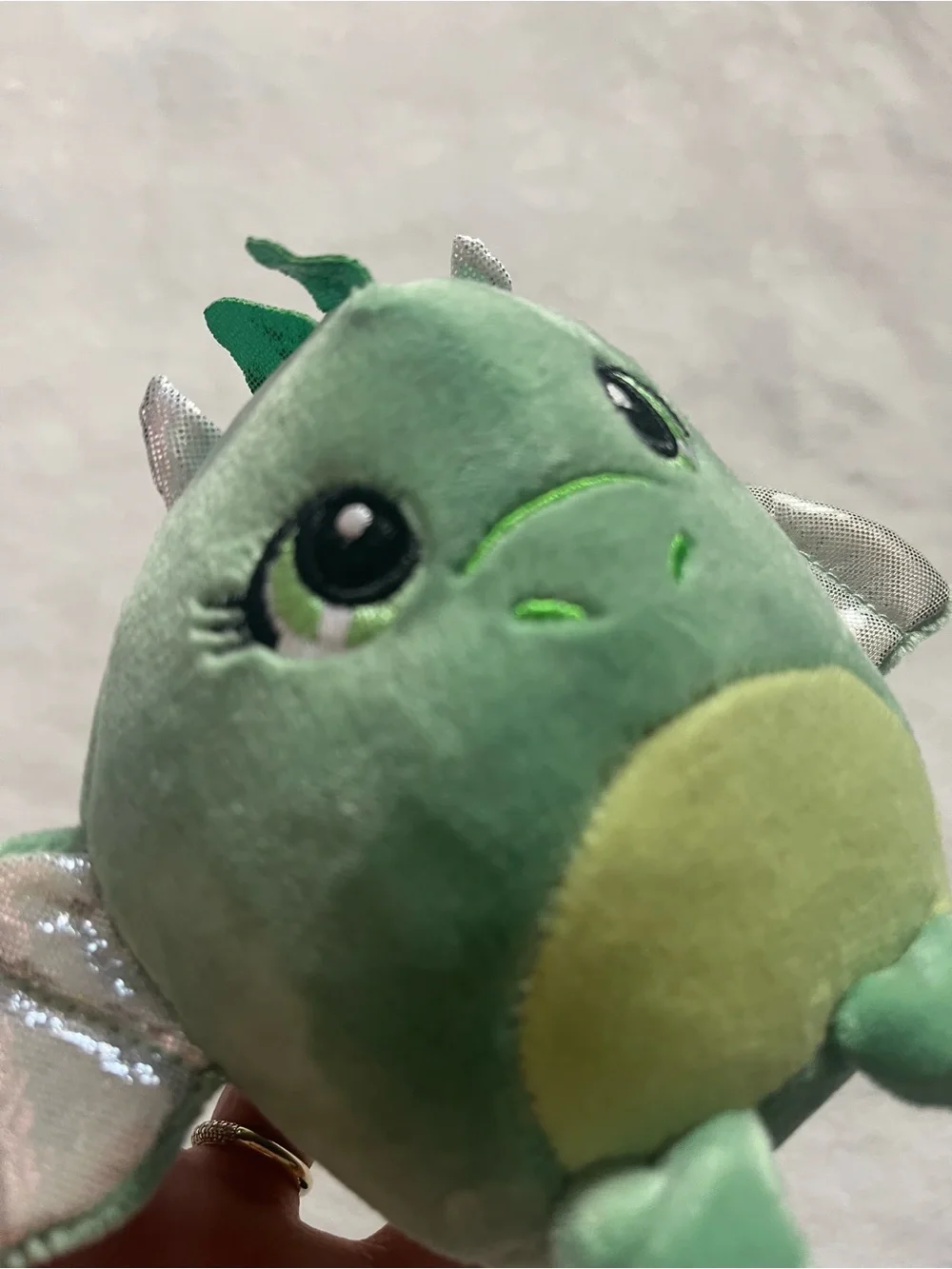 Green dragon cute small dragon plush keychain